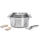 Hrnec ALCHIMY LOQY 16 cm, stříbrná, nerezová ocel, de Buyer - thumb (16)