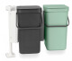 Vestavný odpadkový koš SORT & GO 2x12 l, šedá / zelená, Brabantia - thumb (0)