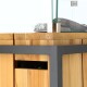 Oddělovací ohniště Cosiloft divider černý rám / teak COSI - thumb (6)