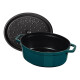Hrnec 31 cm, ovál, mořská modř, Staub - thumb (2)