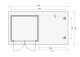 Dřevěný domek KARIBU BASTRUP 2 + přístavek 200 cm včetně zadní a boční stěny (73314) natur LG2944 - thumb (2)