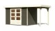 Dřevěný domek KARIBU ASKOLA 4 + přístavek 150 cm (23499) šedý LG3256 - thumb (0)