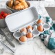 Box na vejce EGGS TO GO, na 10 ks, bílá bavlna, Koziol - thumb (2)