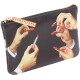 Kosmetická taštička TOILETPAPER LIPSTICKS 15,5 x 9,5 cm, černá, Seletti - thumb (1)