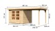 Dřevěný domek KARIBU ASKOLA 3,5 + přístavek 240 cm (77716) natur LG3186 - thumb (1)