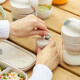 Box na omáčku SAUCE CUP ORGANIC 50 ml, krémová, Lékué - thumb (2)