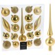 HOMESTYLING Vánoční ozdoby sada 19 ks zlatá
 KO-CAN305200 - thumb (2)