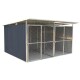 G21 Kotec pro psa G21 KEN 886 - 322 x 275 cm, dvoumístný, šedý G21-63900594 - thumb (0)
