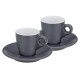 KELA Hrnek na espresso s podšálkem sada 4 ks MATTIA šedá KL-12751 - thumb (0)