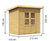 Dřevěný domek KARIBU MERSEBURG 3 (68152) natur LG1729 - thumb (1)