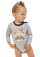 Kojenecké body - WINKIKI WNB 92530, světle šedá Barva: Šedá, Velikost: 80 - thumb (3)