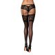 Krásné punčochy Obsessive Letica stockings - černá - S/M - thumb (1)