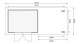 Dřevěný domek KARIBU ASKOLA 5 + přístavek 280 cm (77736) natur LG3196 - thumb (3)
