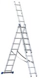 G21 Žebřík 3-dílný 5,9 m 3x9 příček G21-6390384 - thumb (0)