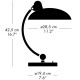 Stolní lampa KAISER IDELL 42 cm, černá, Fritz Hansen - thumb (10)