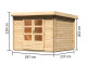 Dřevěný domek KARIBU BASTRUP 3 (73285) natur LG2835 - thumb (1)
