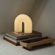 Přenosná stolní lampa VUELTA 22,5 cm, LED, bílá, sklo, ferm LIVING - thumb (1)