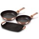 BERLINGERHAUS Sada pánví s mramorovým povrchem 3 ks Rosegold Metallic Line BH-1669 - thumb (0)