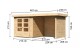 Dřevěný domek KARIBU ASKOLA 2 + přístavek 240 cm včetně zadní a boční stěny (77722) natur LG3213 - thumb (1)