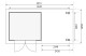 Dřevěný domek KARIBU ASKOLA 3,5 + přístavek 240 cm včetně zadní a boční stěny (9147) natur LG3248 - thumb (3)