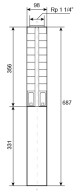 Ponorné čerpadlo EVAK V4S-3M09, 230V, 0.55kW, 2m kabelu - thumb (2)