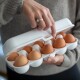 Box na vejce EGGS TO GO, na 10 ks, bílá bavlna, Koziol - thumb (1)