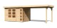 Dřevěný domek KARIBU KERKO 4 + přístavek 280 cm (82944) natur LG2975 - thumb (0)