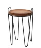 HOMESTYLING Odkládací stolek sada 2 ks TEAK / kov KO-J11302300 - thumb (2)