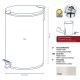 KELA Koš odpadkový Mats bílá matná 12l KL-10644 - thumb (9)
