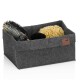 KELA Koš Fay 26x19 cm filc tmavě šedá KL-24461 - thumb (1)