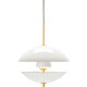 Závěsná lampa CLAM 44 cm, bílá / mosaz, Fritz Hansen - thumb (11)