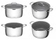G21 Sada nádobí G21 Gourmet Miracle s cedníkem, 4 díly, nerez/greblon G21-6352113 - thumb (2)
