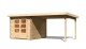 Dřevěný domek KARIBU BASTRUP 4 + přístavek 300 cm (73298) natur LG2857 - thumb (0)