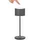 Přenosná stolní lampa FAROL MINI 19,5 cm, LED, gunmetal, hliník, Blomus - thumb (4)
