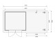 Dřevěný domek KARIBU ASKOLA 3 + přístavek 240 cm (82905) šedý LG1765 - thumb (3)
