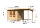 Dřevěný domek KARIBU BASTRUP 2 + přístavek 200 cm (73290) natur LG2806 - thumb (1)