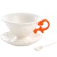 Šálek na čaj I-WARES, s podšálkem a lžičkou, oranžová, Seletti - thumb (0)