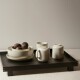 Servírovací podnos BON 47 x 36 cm, černá, dřevo, ferm LIVING - thumb (1)