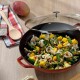KELA Wok litinový s poklicí CALIDO 36 cm červená KL-11947 - thumb (8)