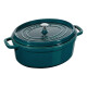 Hrnec 31 cm, ovál, mořská modř, Staub - thumb (0)