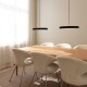 Závěsná lampa ASTERIA PLUS 43 cm, černá / zlatá, hliník, Umage - thumb (1)