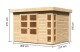Dřevěný domek KARIBU KERKO 4 (82928) natur LG2964 - thumb (1)