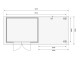 Dřevěný domek KARIBU ASKOLA 4 + přístavek 280 cm (77733) natur LG1770 - thumb (3)