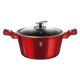 BERLINGERHAUS Kastrol s mramorovým povrchem a poklicí 24 cm Burgundy Metallic Line BH-1257 - thumb (0)
