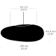 Závěsná lampa AVION 85 cm, bílá, Fritz Hansen - thumb (8)