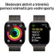 Apple Watch Series 10 Cellular 46mm Břidlicově šedý titan s břidlicově šedým milánským tahem M/L - thumb (3)