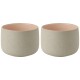 Šálek EMMA 150 ml, sada 2 ks, růžová, kamenina, Stelton - thumb (0)