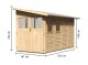 Dřevěný domek KARIBU WANDLITZ 4 (55257) natur LG2730 - thumb (1)