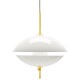 Závěsná lampa CLAM 55 cm, bílá / mosaz, Fritz Hansen - thumb (10)