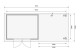 Dřevěný domek KARIBU KERKO 4 + přístavek 280 cm včetně zadní stěny (9191) natur LG2977 - thumb (2)